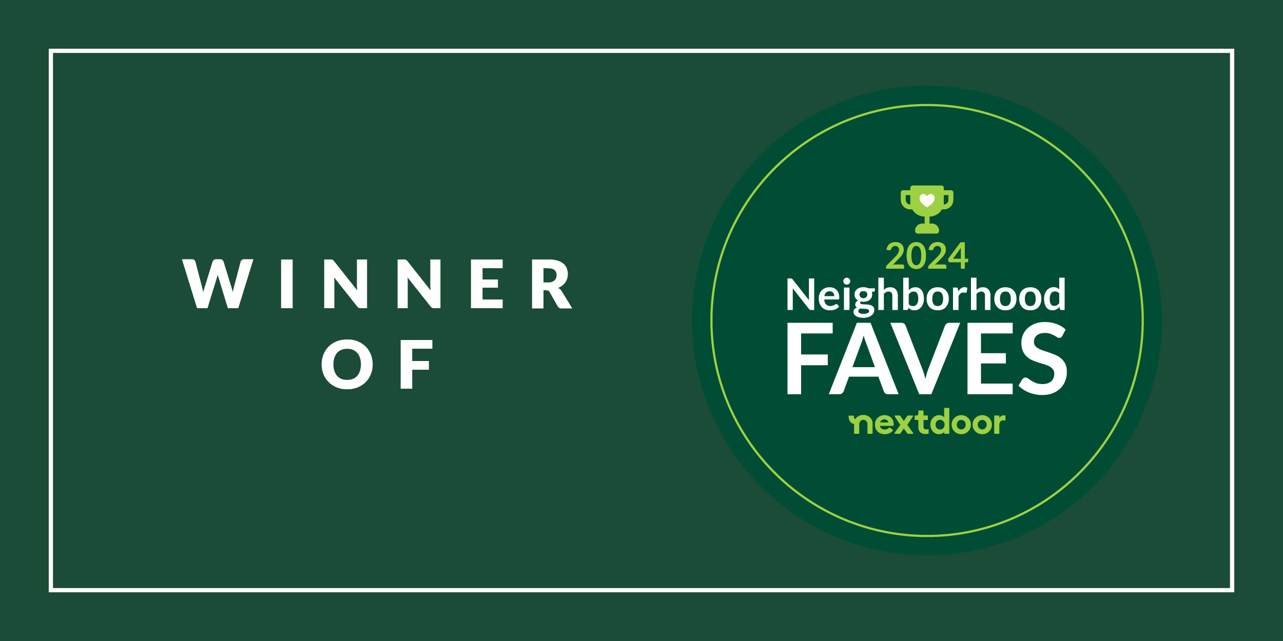 Brookfield location wins 2024 Neighborhood Faves on Nextdoor